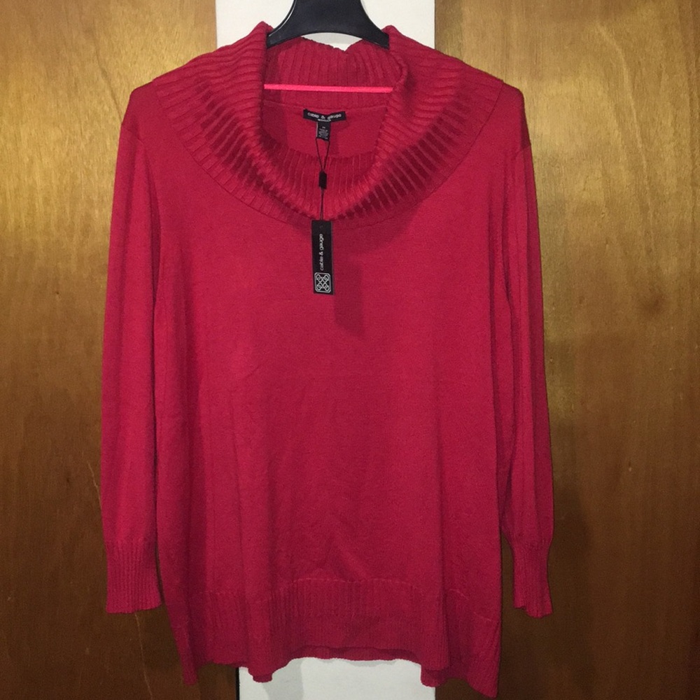 ❤️NWT Cable & Gauge Cowl Neck Sweater